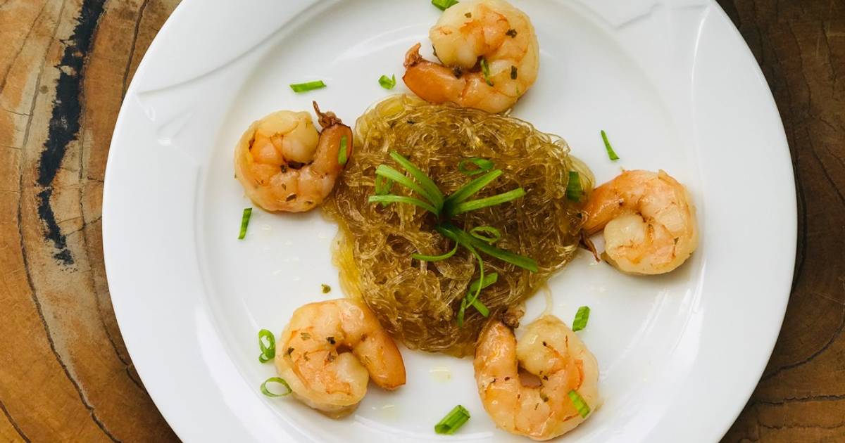 Miến xào tôm tươi