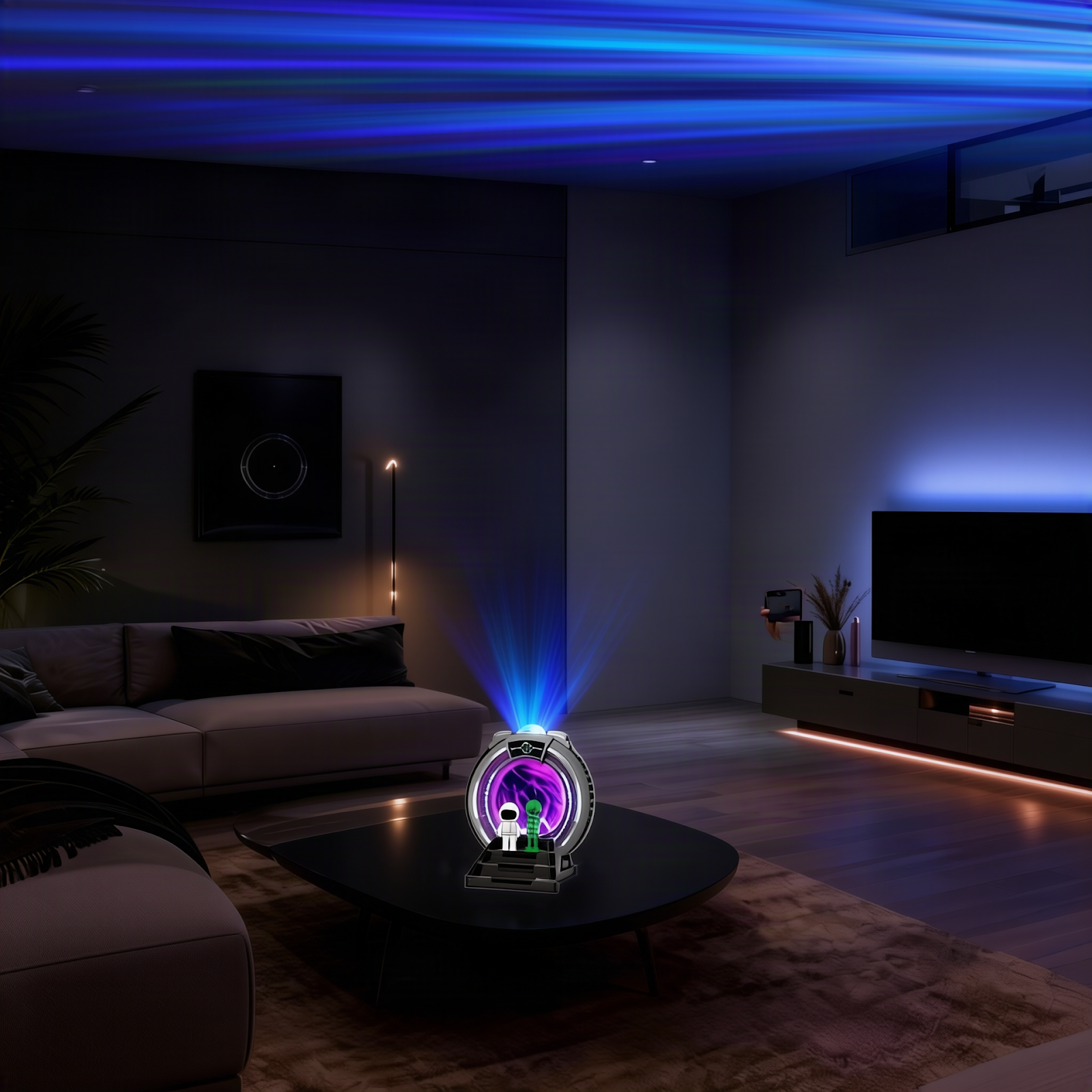 Aurora Projection Lamp with Bluetooth and White Noise
