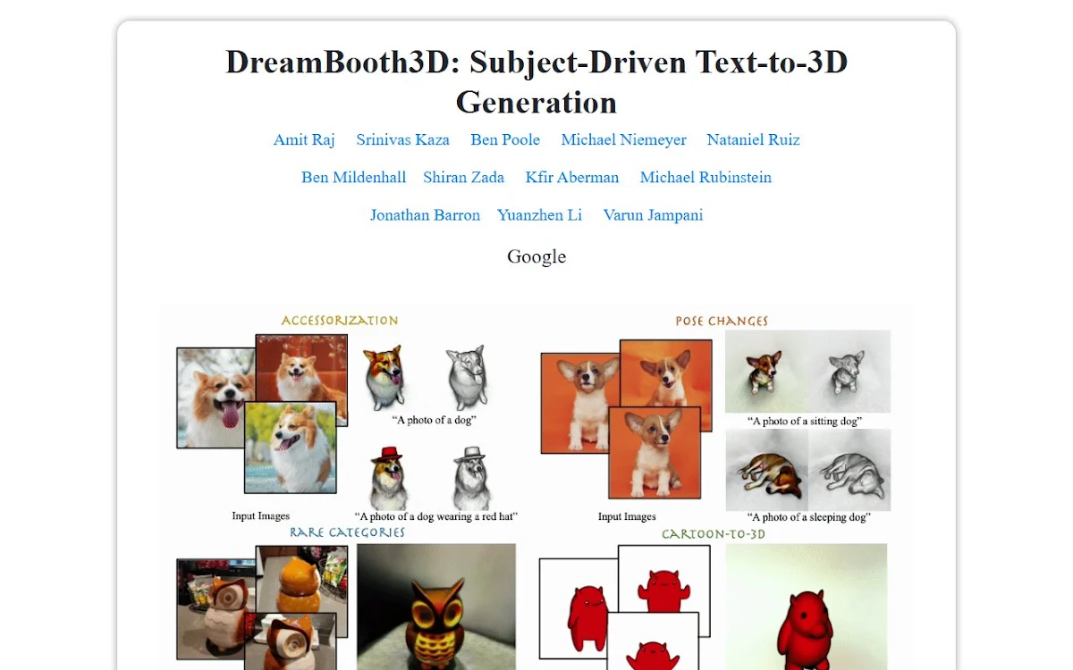 Captura de DreamBooth3D