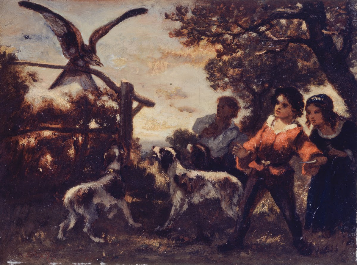 Les enfants au faucon 1850