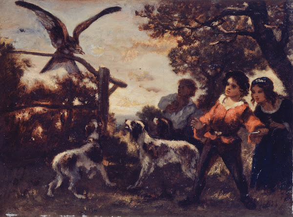 Les enfants au faucon 1850