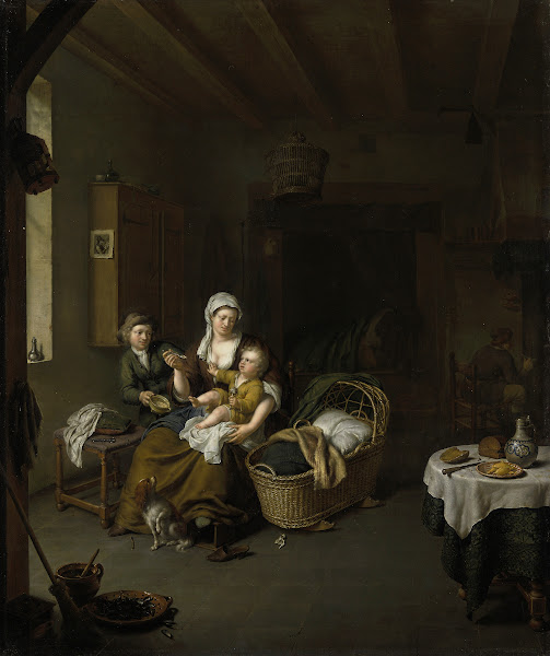 A Mother Feeding her Child 1707