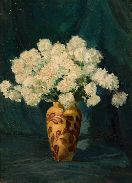 Still life with flowers in avase 1900