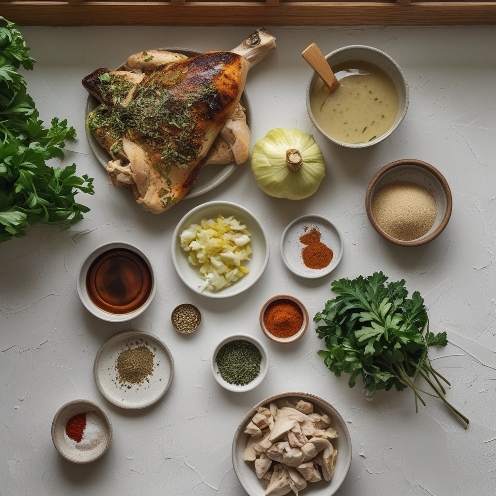 Ingredients for Creamy Mushroom Chicken - Easy Homemade Comfort Dinner