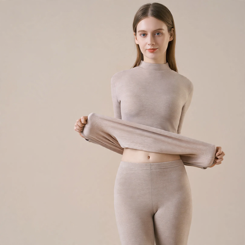 Thermal underwear set for men and women, padded