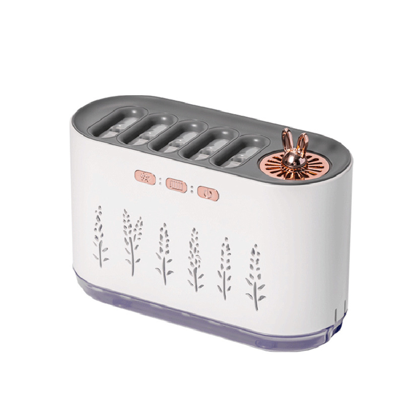 Sound-controlled aroma diffuser with LED light