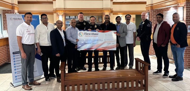 ITServe Chicago Chapter CSR Event Feb 2023 Donation to Law enforcement agencies