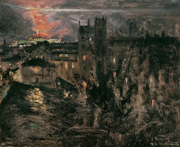 Paris Bei Nacht Mit Eiffelturm 1889