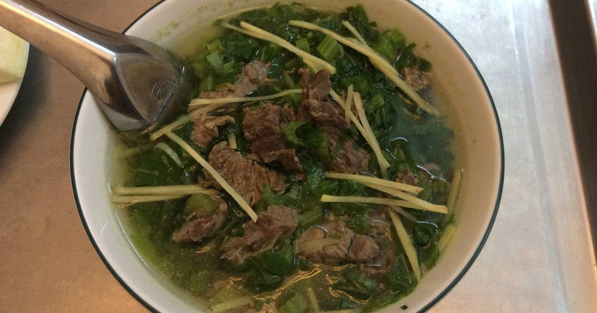 Canh cải cay thịt bò