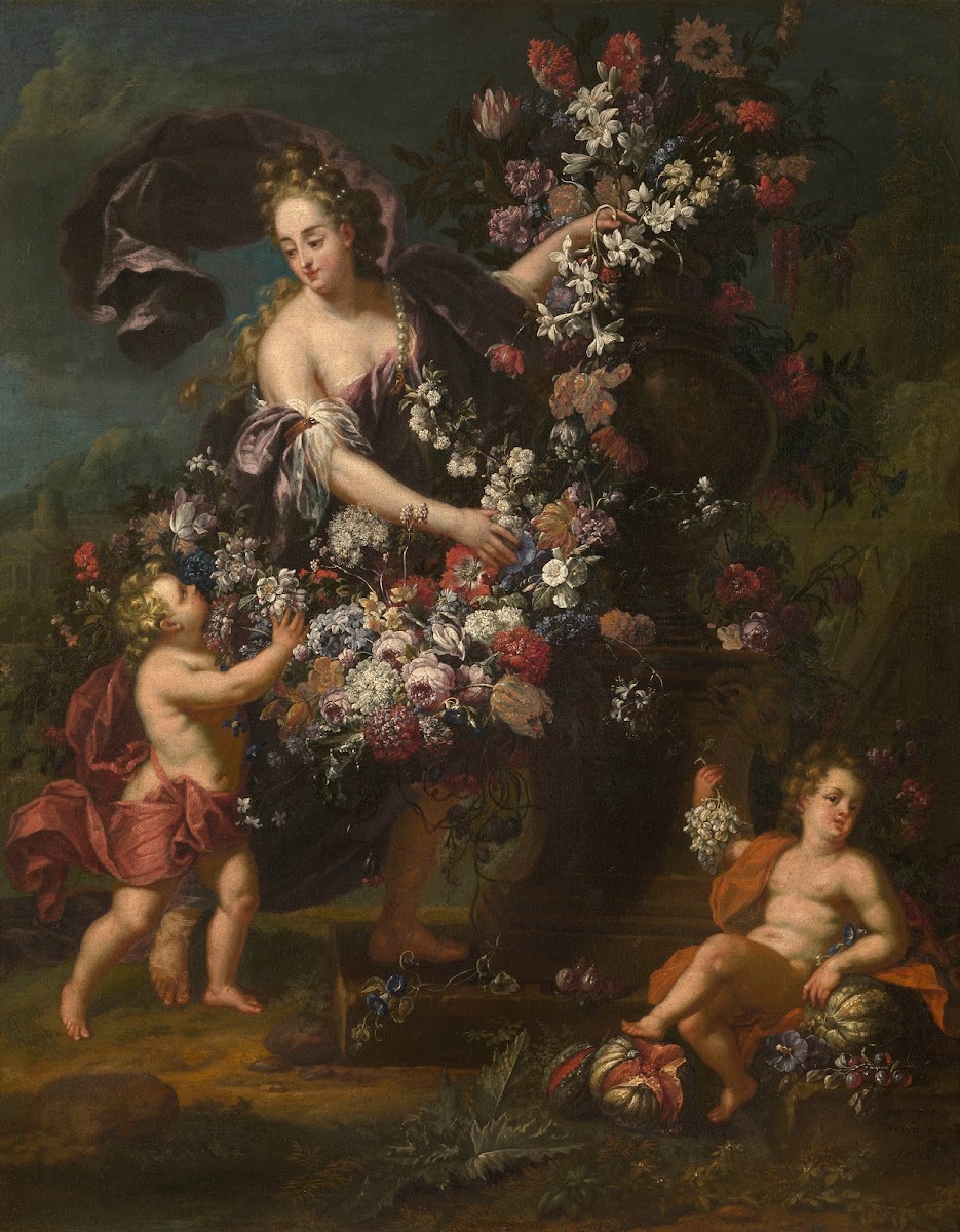 Allegorical Figure with Flowers 1696