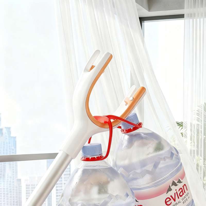 Telescopic laundry support with adjustable length