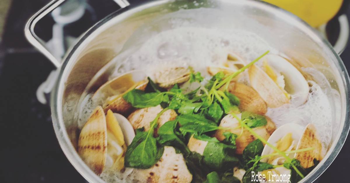 Sò Mía Hấp Lá É Trắng