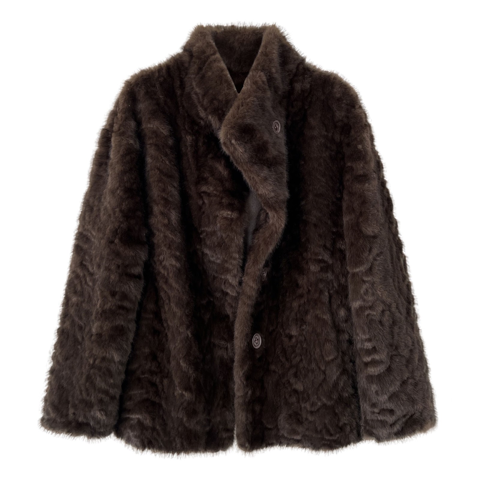 Ladies' Faux Fur Jacket with Stand-Up Collar, Lined, Model 52003