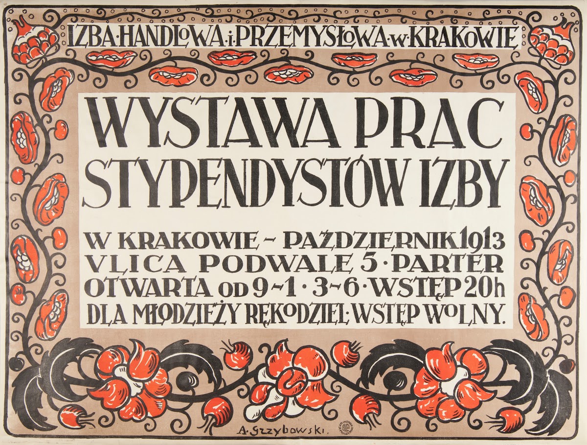 Izba Handlowa i Przemysłowa w Krakowie Wystawa prac stypendystów Izby 1913