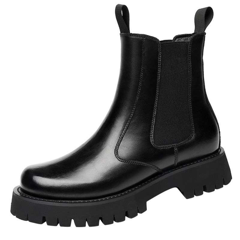 Men's Martin Boots, Genuine Leather, Lined, Platform