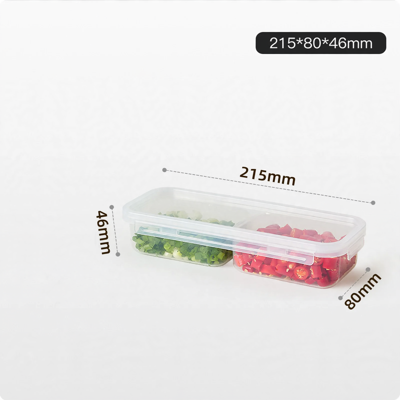 Plastic food storage containers, 200–900 ml