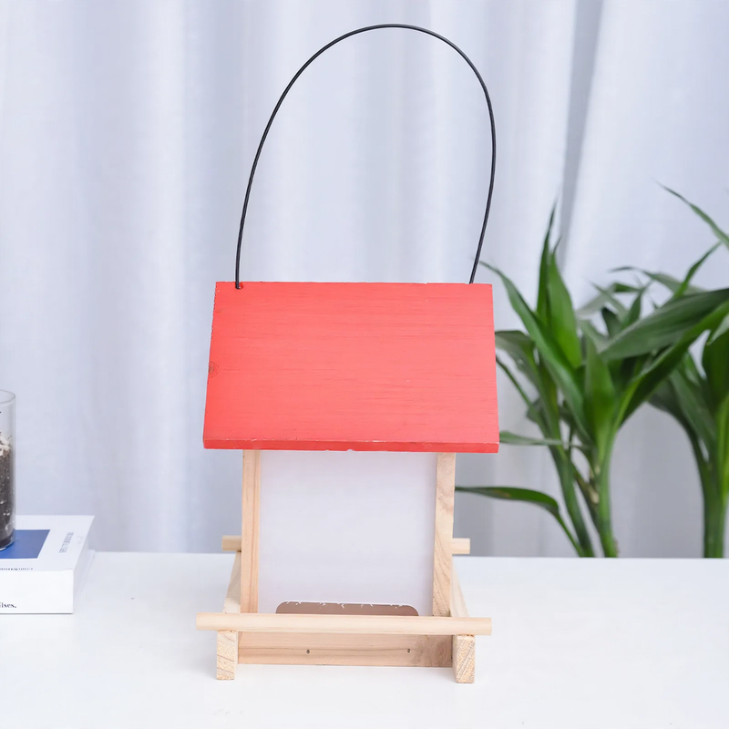 Hanging Wooden Bird Feeder