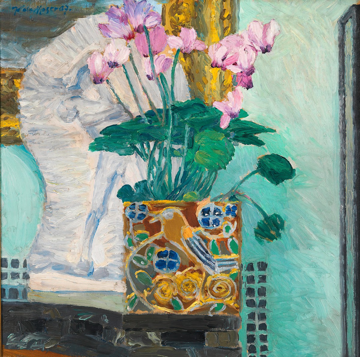 Blumenstilleben mit Zyklamenstock 1907