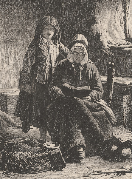 Interior with Woman Reading to Child 1856