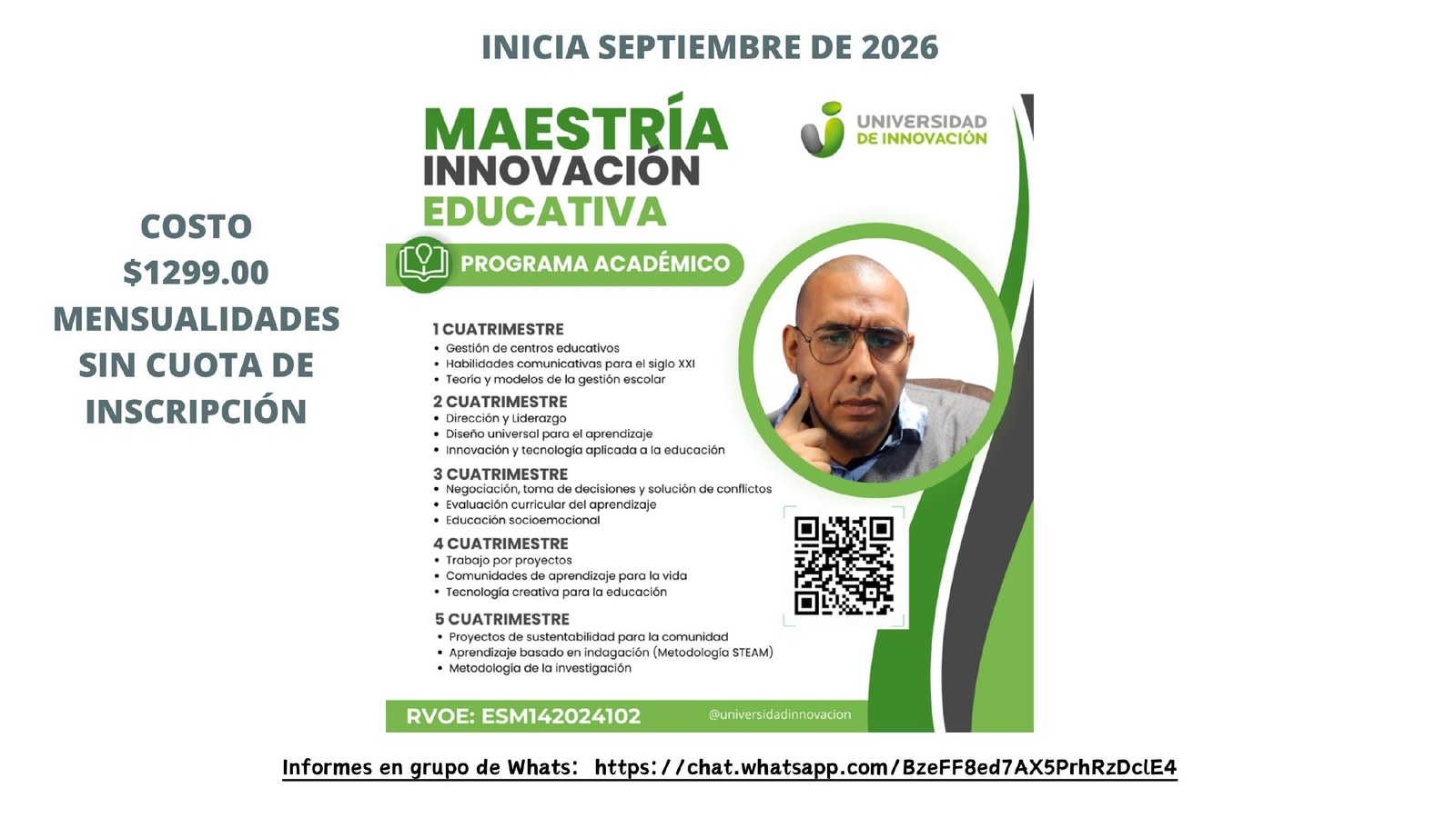 Maestría en Innovación Educativa, 100% en línea