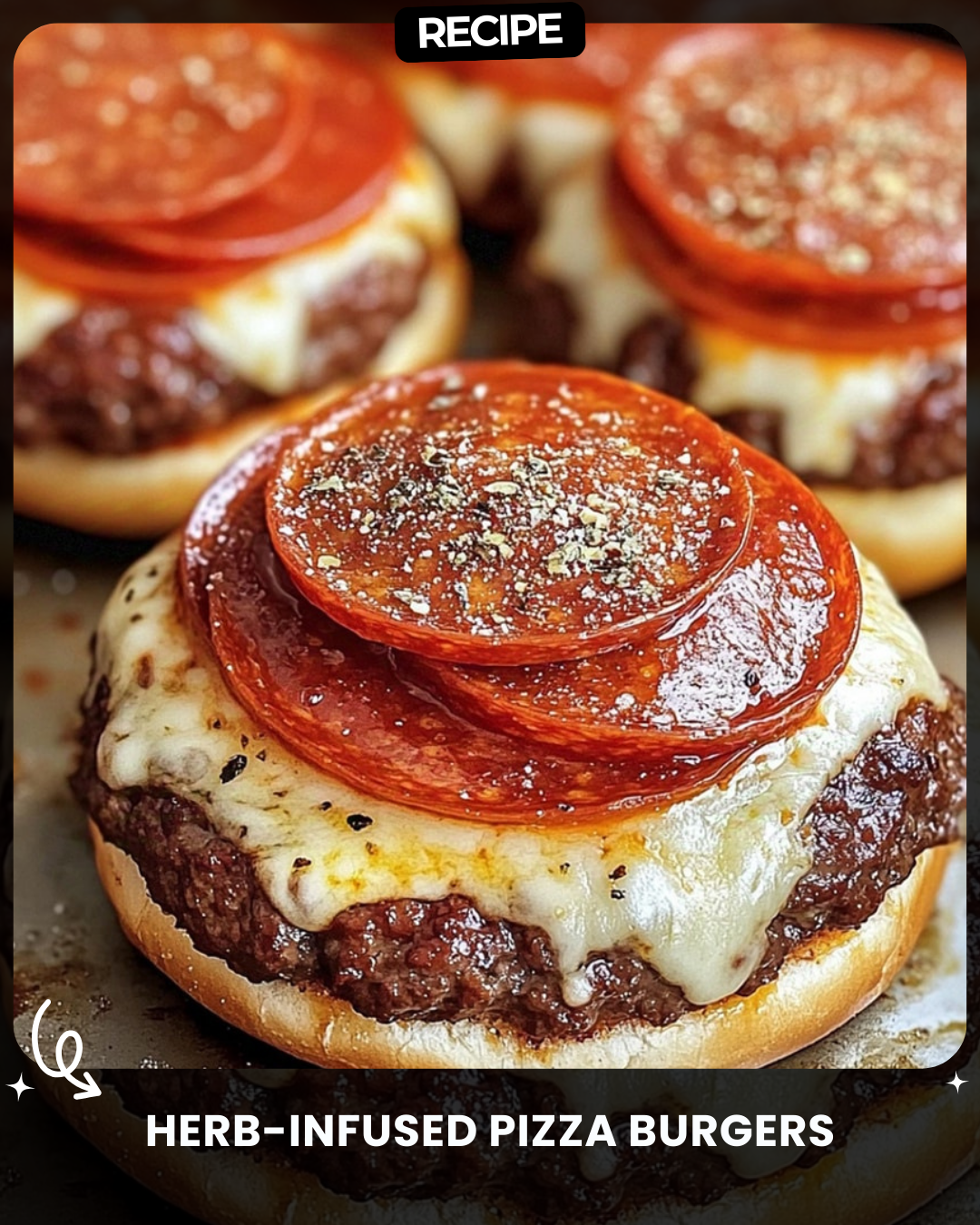 Herb-Infused Pizza Burgers