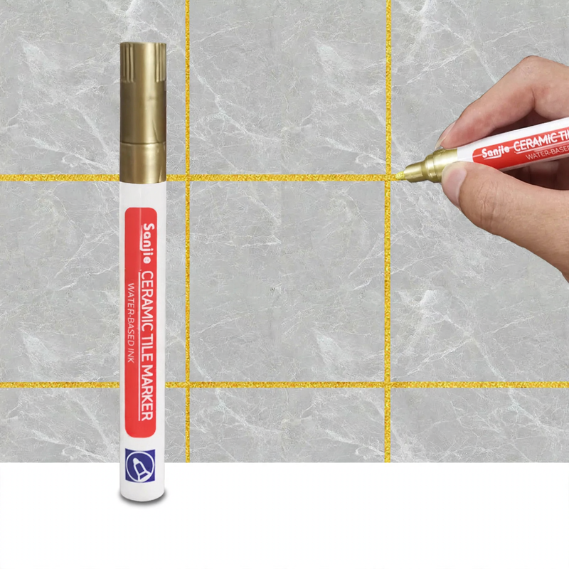 Grout pencil for ceramic tiles in various colors