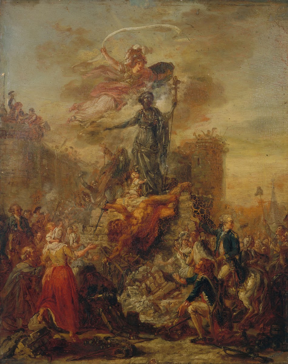 Allégorie de la Liberté sur les ruines de la Bastille 1789