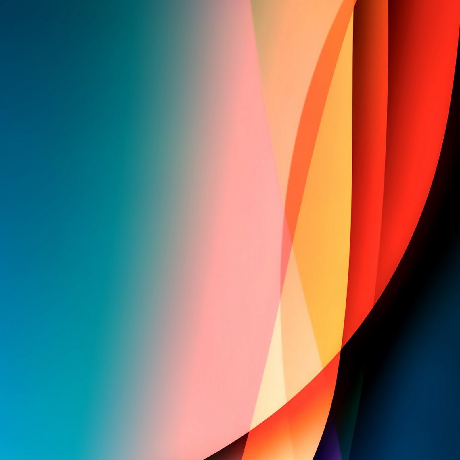 Download Vibrant Abstract Gradient Waves Full HD iPhone