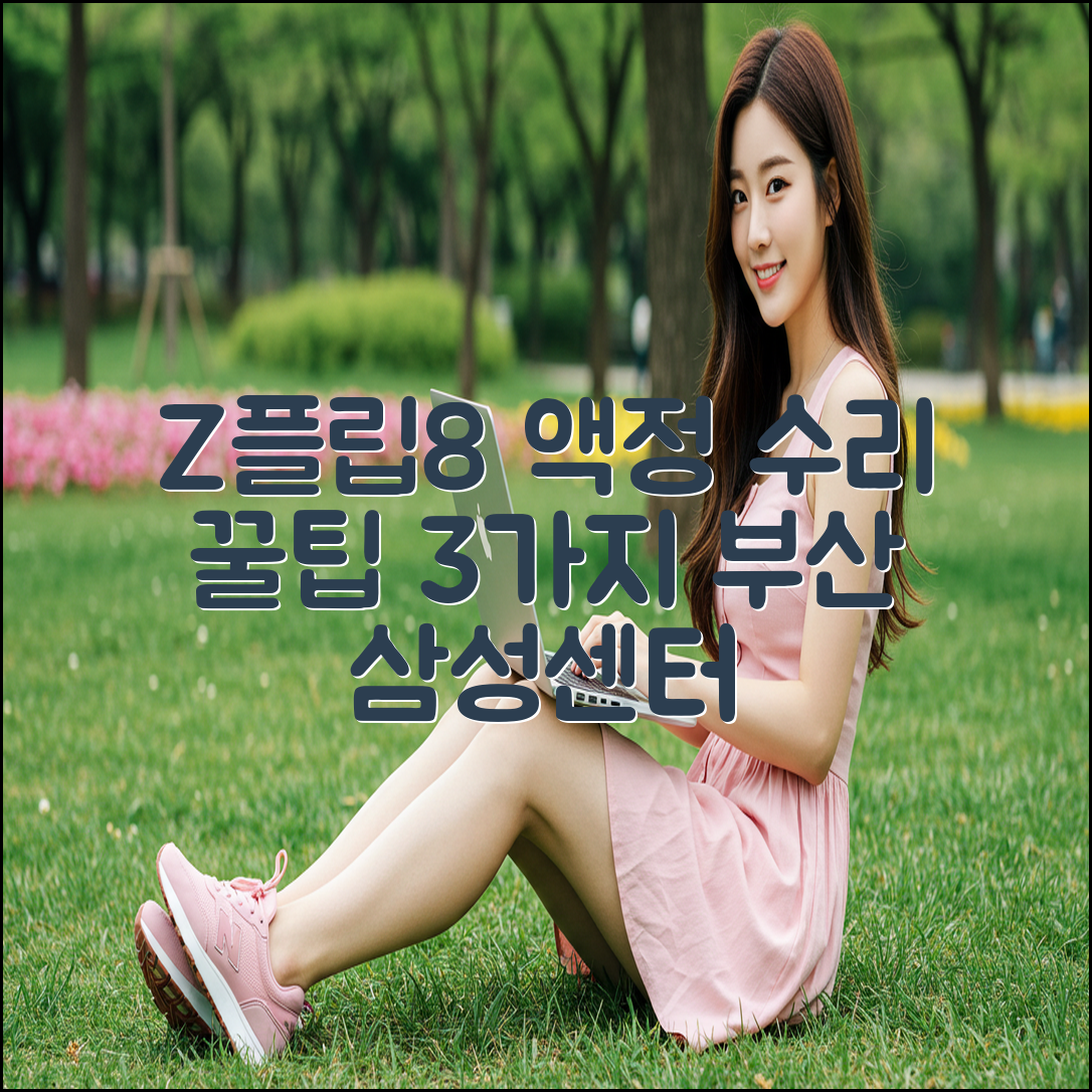 Z플립8 액정 수리: 부산 삼성센터 3가지 꿀팁