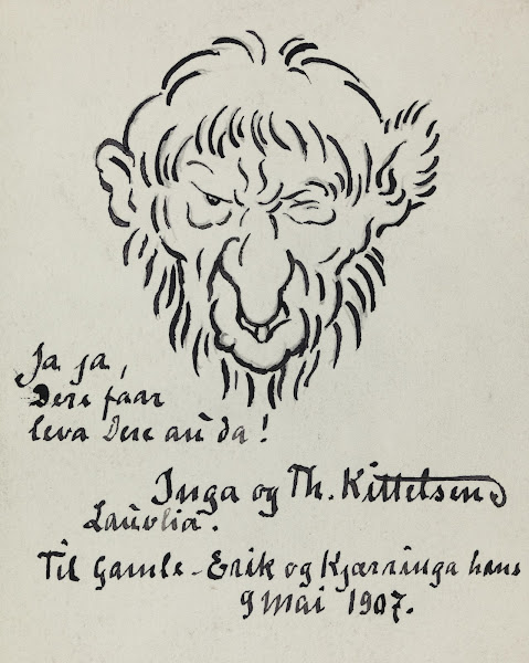 Ja ja Dere faar leva Dere au da Inga og Th Kittelsen Lauvlia Til Gamle Erik og K