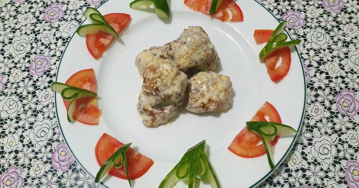 SP.0717 - Thịt Heo Xay Chiên Giòn Xốt Mayo Cam