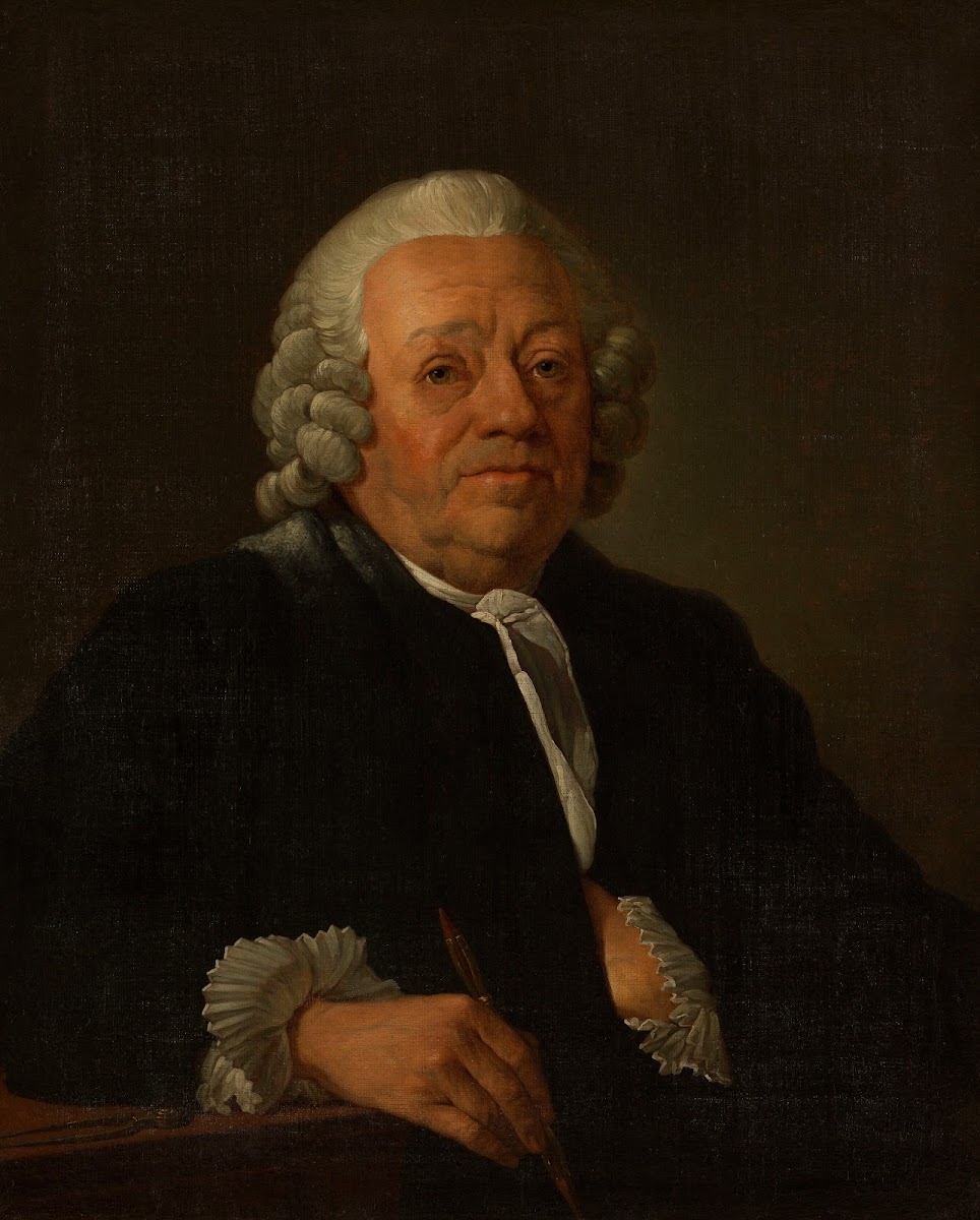 Portrait de Jean Nicolas Servandoni 1695 1766 peintre et architecte 1760
