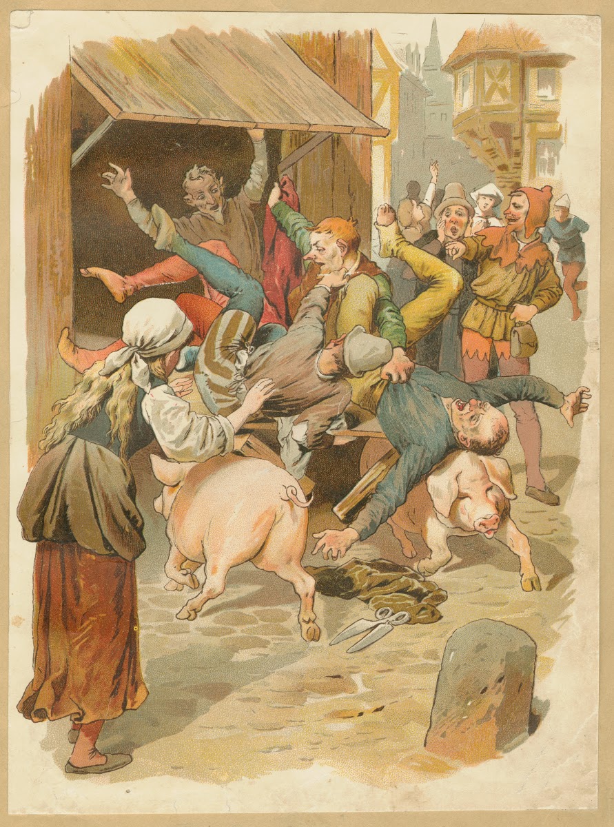 Eulenspiegel in a fracas 1904