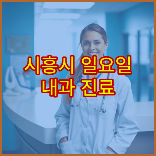 시흥시 일요일 내과 진료 병원 감기·소화불량 치료 상담 가능