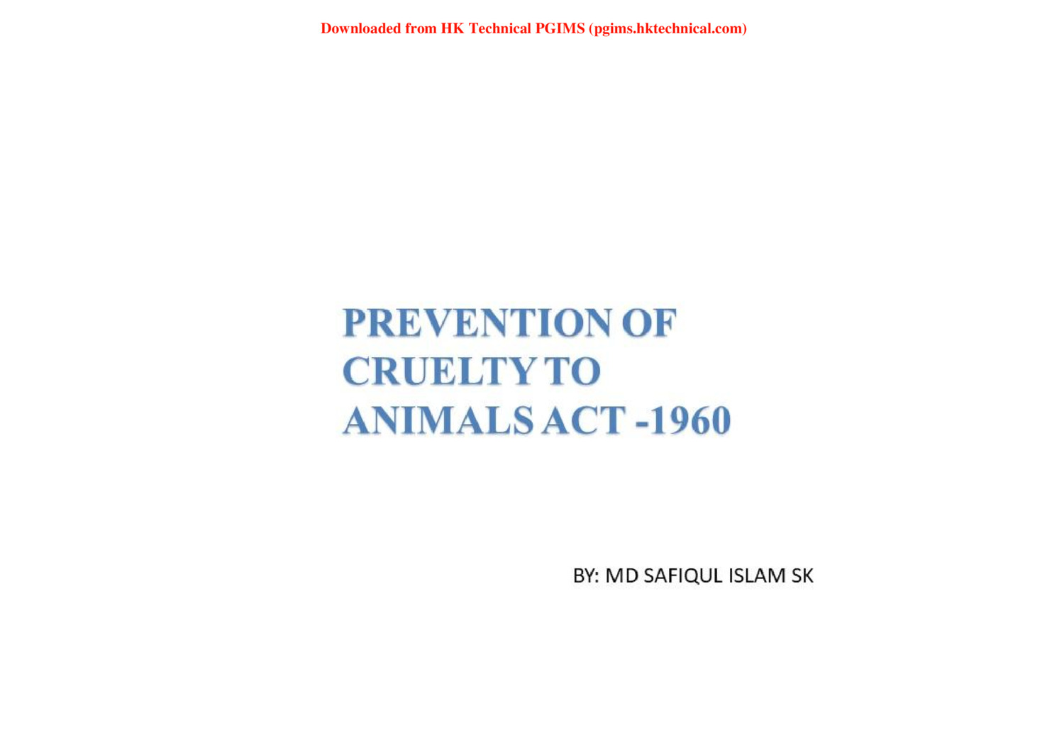 PREVENTION OF CREULTY TO ANIMALS ACT   ANIMAL ACT 1960 5th Semester B.Pharmacy ,BP505T Pharmaceutical Jurisprudence,BPharmacy,Handwritten Notes,BPharm 5th Semester,Important Exam Notes,Pharmaceutical Jurisprudence,