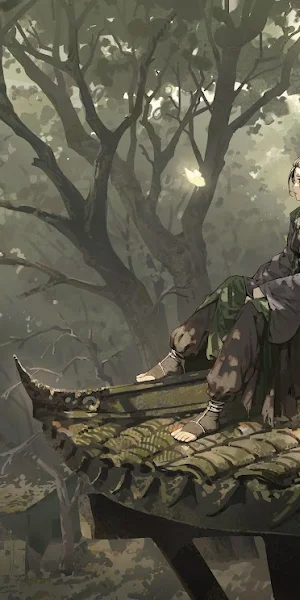 Anime Landscape, Asian Art, Fantasy Art, Two People 5K Wallpaper Background