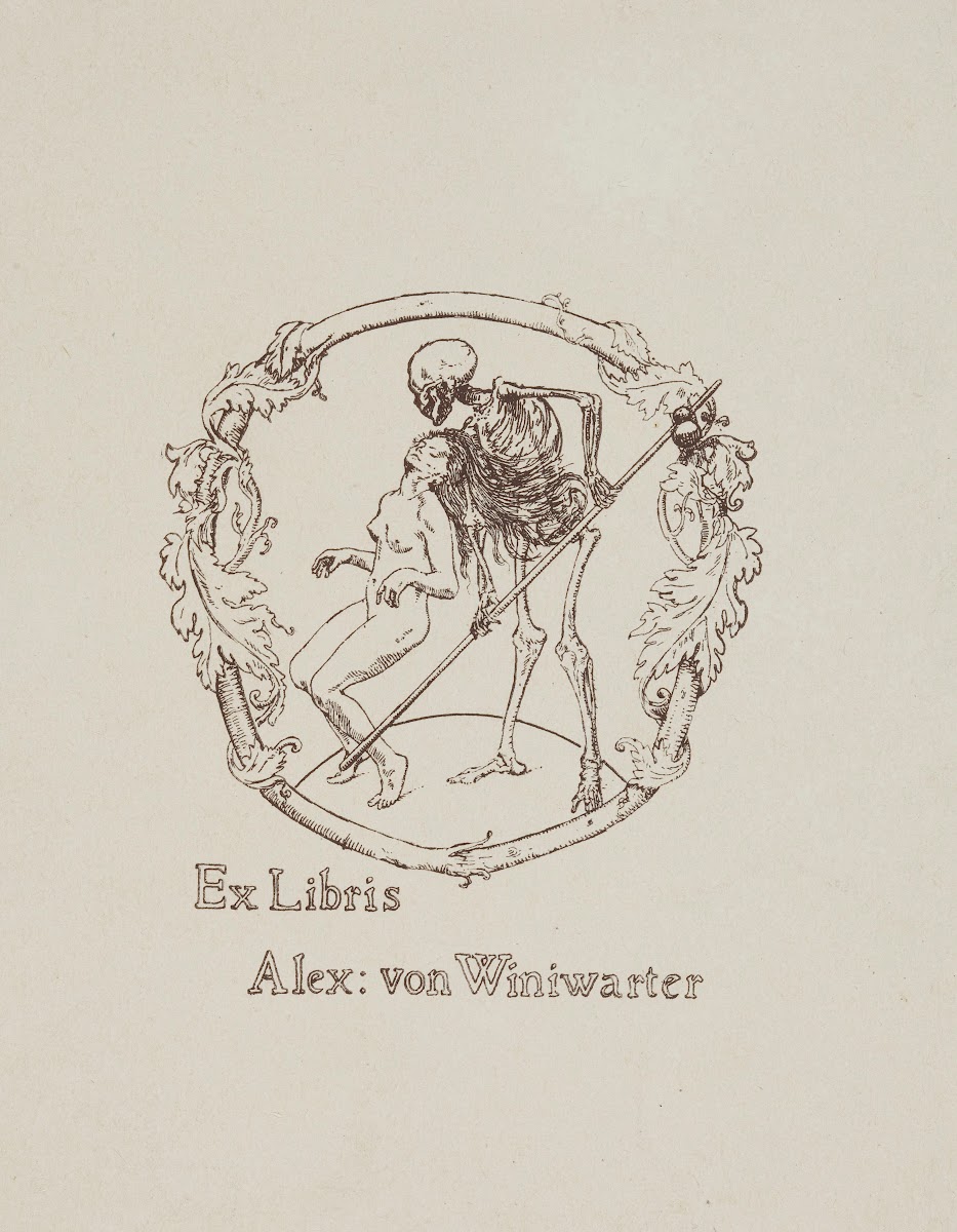 Ex Libris Alex von Winiwarter before 1901