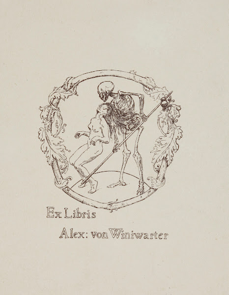 Ex Libris Alex von Winiwarter before 1901