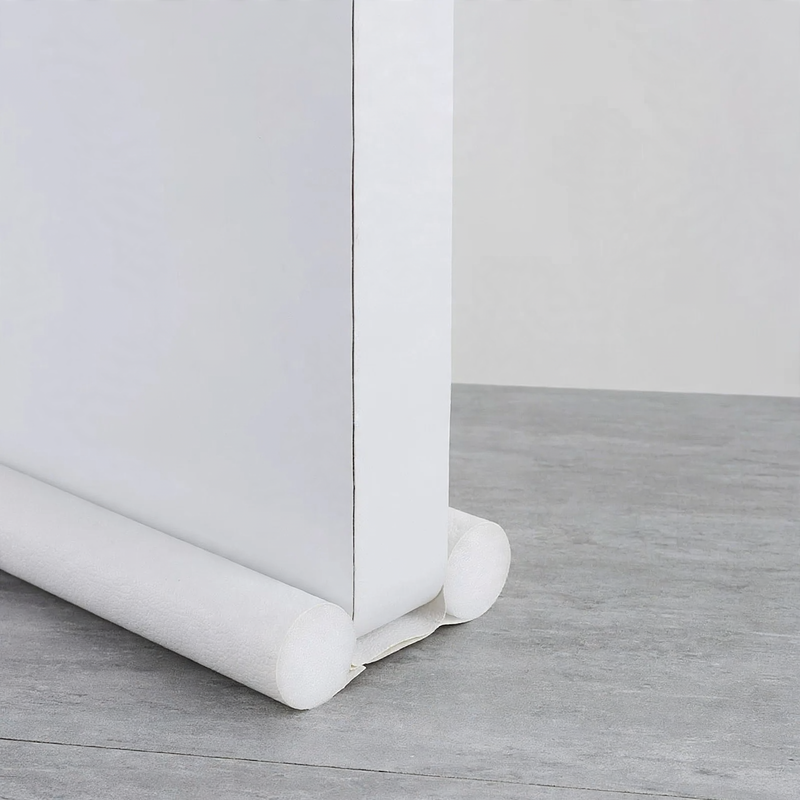 Double door bottom seal in leather look