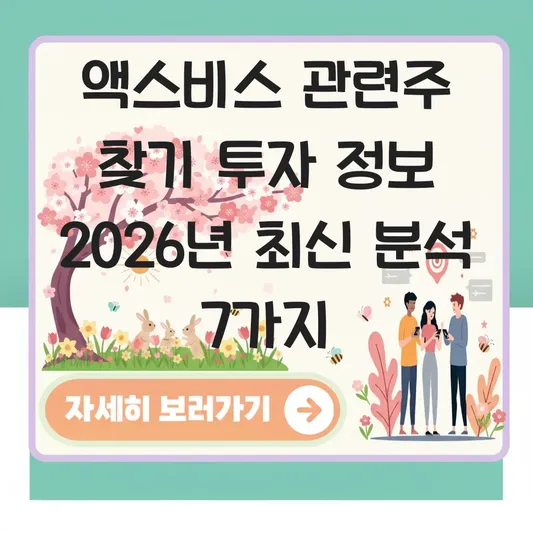 액스비스 관련주 찾기 투자 정보