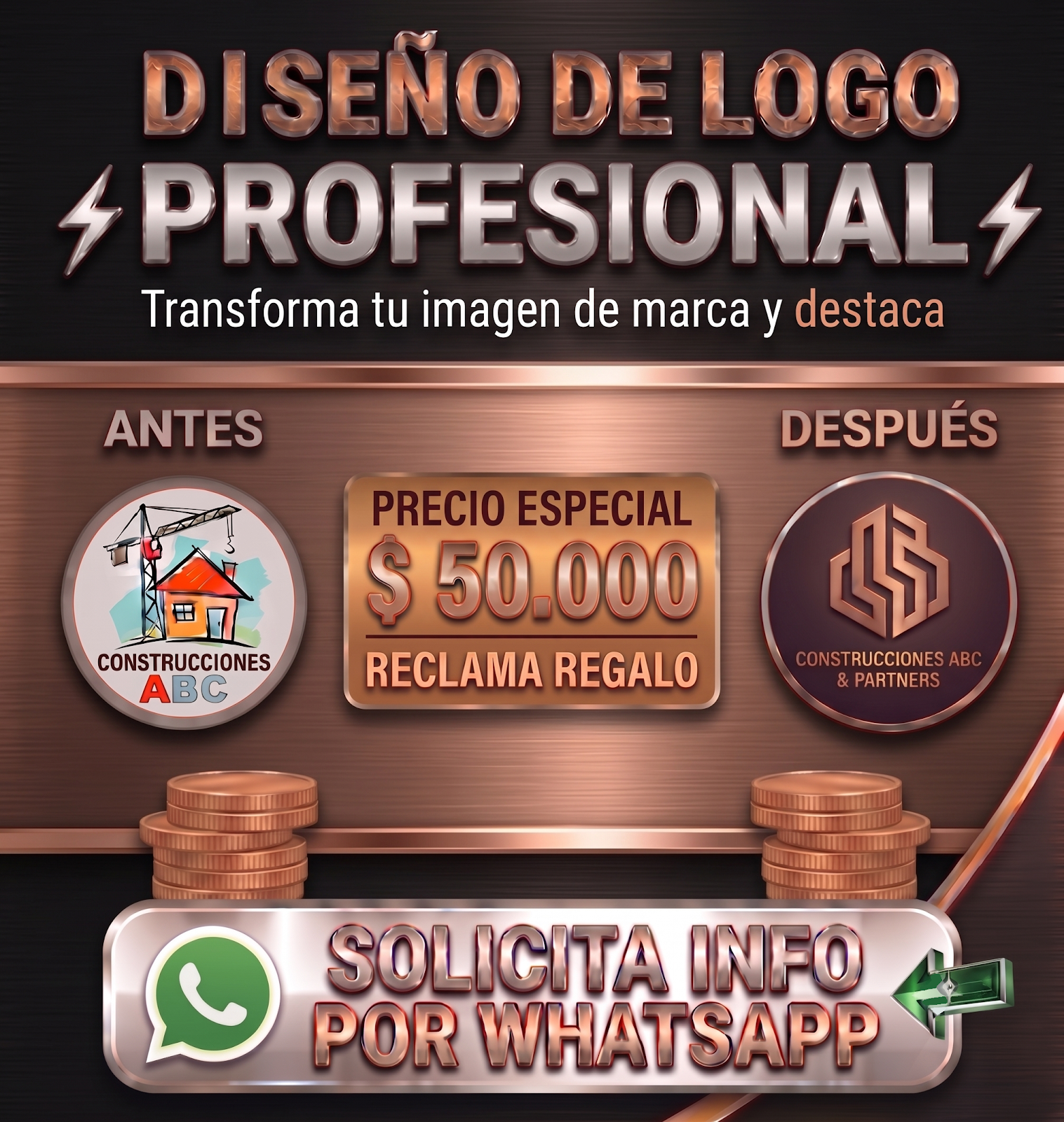 Diseño de Logo Profesional $50.000