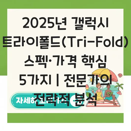 갤럭시 트라이폴드 (Galaxy Tri-Fold) 출시일, 가격, 스펙 루머 총정리 대표 이미지