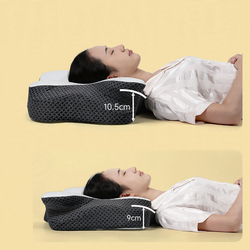 Butterfly-shaped memory foam neck support pillow