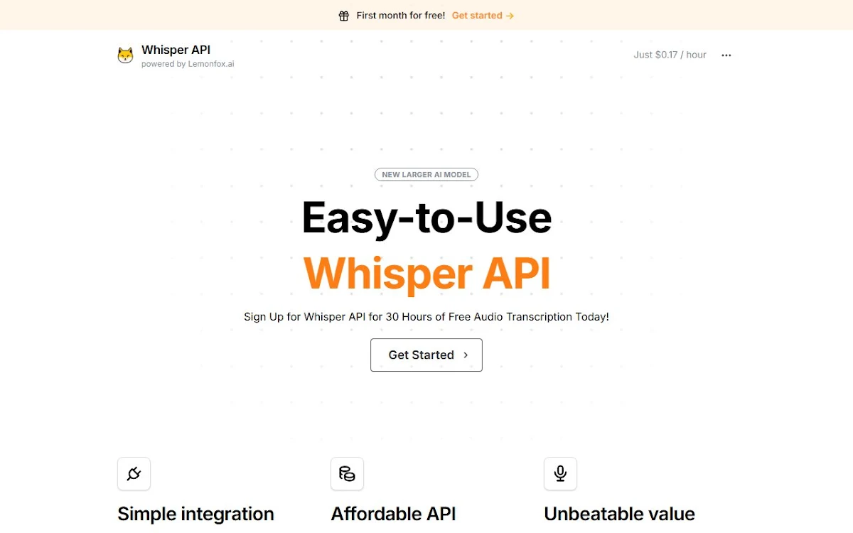 Captura de Whisper API