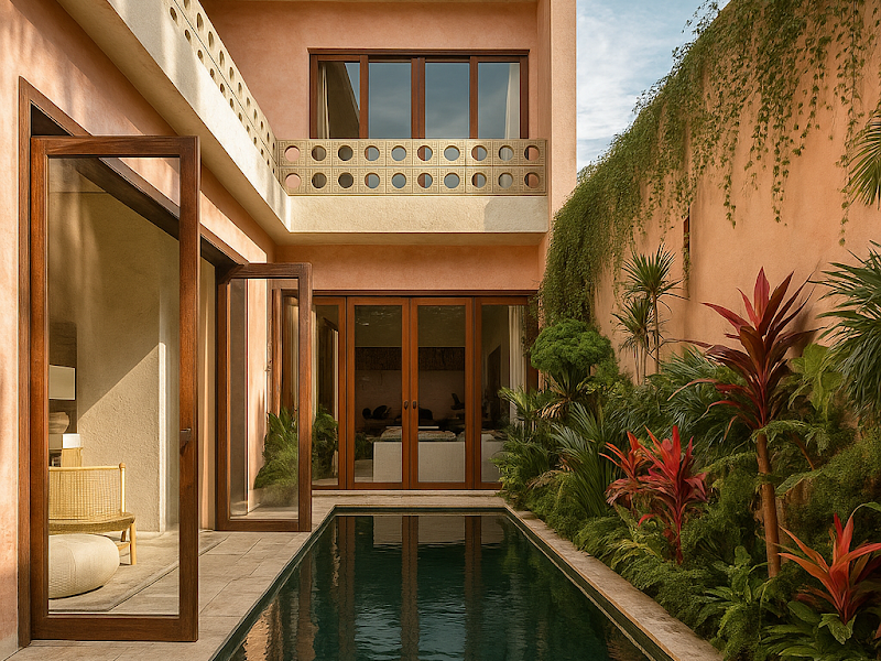 3-bedroom Villa with Private Pool & Rooftop Ocean Views for rent in Uluwatu & the Bukit: Palem Kembar 1