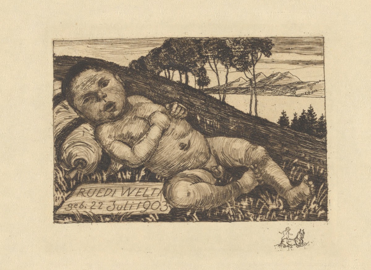 Geburtsanzeige Ruedi Welti 1903