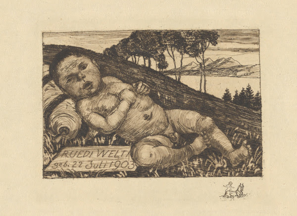 Geburtsanzeige Ruedi Welti 1903