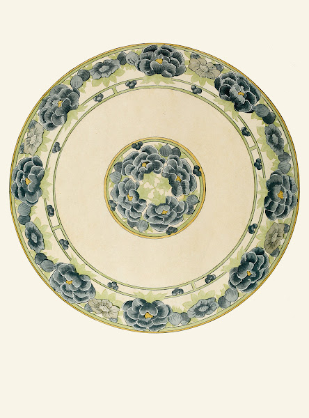 Plate With Chinese Flower Motif 1914