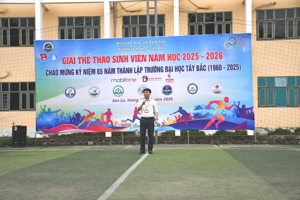 Giải thể thao sinh viên năm học 2025 - 2026 chào mừng  kỷ niệm 65 năm ngày thành lập Trường Đại học Tây Bắc  (1960 - 2025)