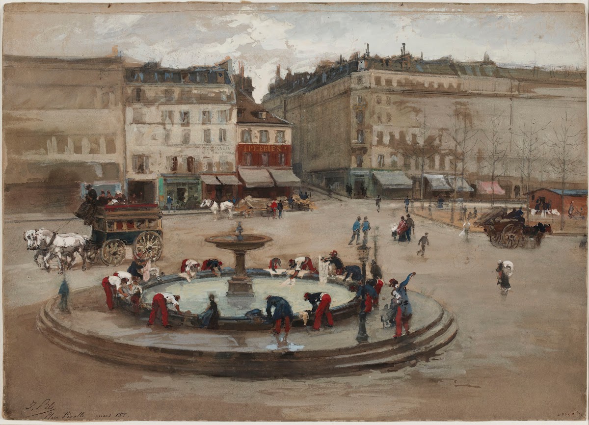 La lessive place Pigalle mars 1871 1871